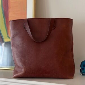 Madewell Zip Top Transport Crossbody- Burgundy leather